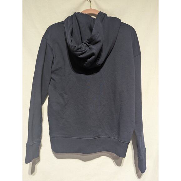 Banana Republic Womens Navy Blue Hooded Sweatshirt Size Small Classic BR Logo - Picture 4 of 5